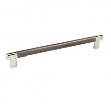 Amerock BP36560PNGM - Esquire 10-1/16 in (256 mm) Center-to-Center Polished Nickel/Gunmetal Cabinet Pull