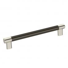Amerock BP36562PNGM - Esquire 8 in (203 mm) Center-to-Center Polished Nickel/Gunmetal Cabinet Pull