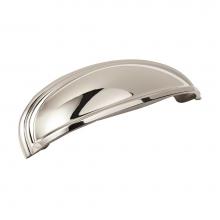 Amerock BP36640PN - Ashby 4 in (102 mm) and 3 in (76 mm) Center-to-Center Polished Nickel Cabinet Cup Pull