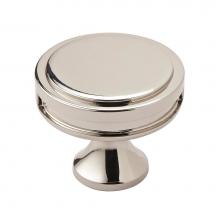Amerock BP36603PN - Oberon 1-3/8 in (35 mm) Diameter Polished Nickel Cabinet Knob