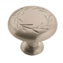 Amerock BP1581G10 - Nature''s Splendor 1-5/16 in (33 mm) Diameter Satin Nickel Cabinet Knob