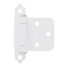 Amerock BPR3429W - Variable Overlay Self-Closing, Face Mount White Hinge - 2 Pack