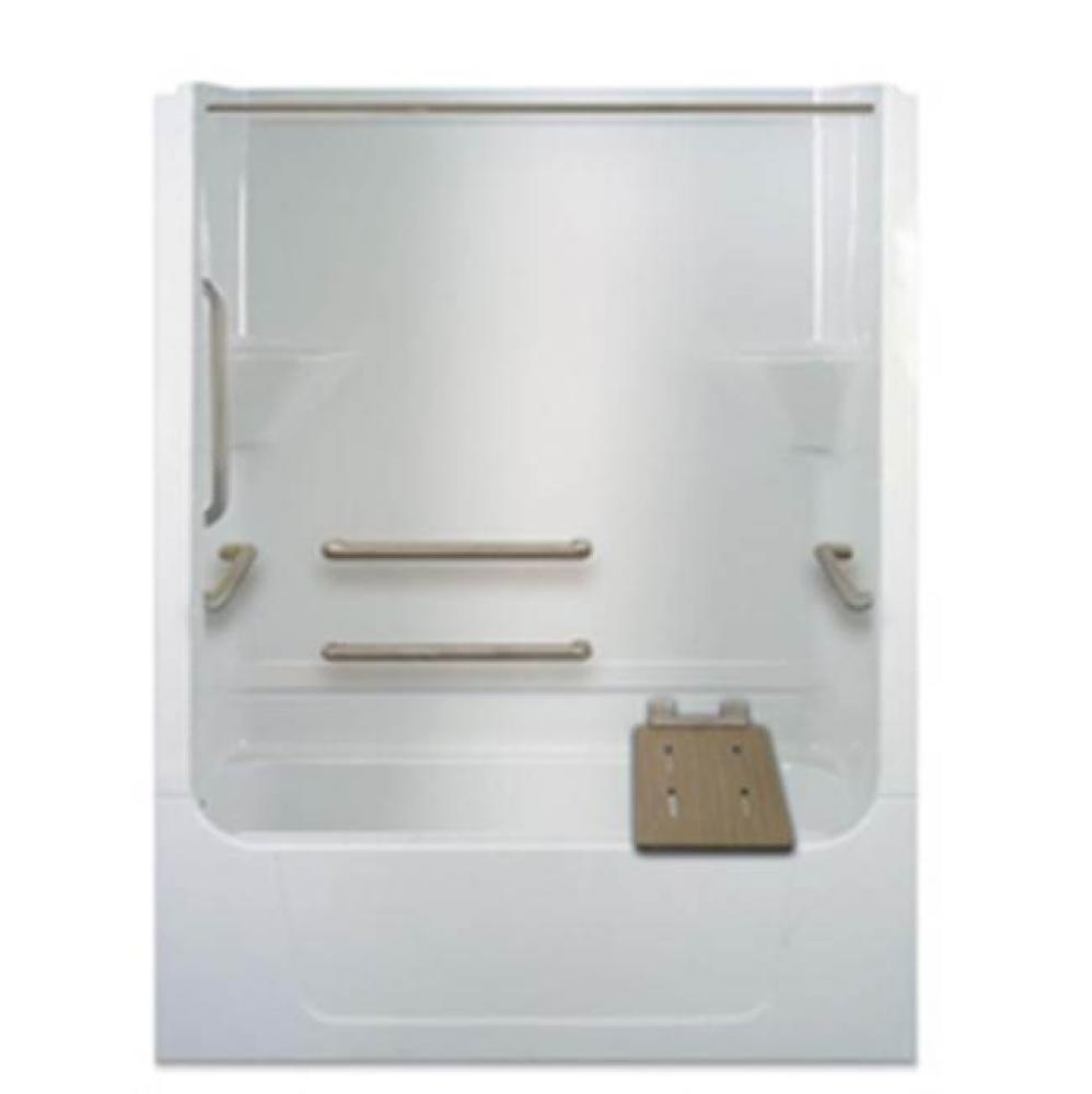 AS000357-X4HBL-WHT Plumbing Tub Enclosures