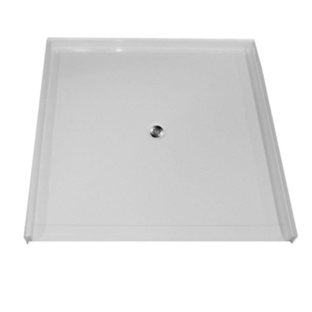 4'' interior dimension AcrylX™ barrier-free shower base with pre-leveled Easy Base. VA