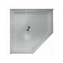 Aquarius Bathware AS000115-C-000-WHT - 42'' Thermal Cast Acrylic corner shower pan with 6'' threshold. (ABC 4242)