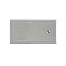 Aquarius Bathware AS000113-L-000-WHT - 60'' Thermal Cast Acrylic shower pan with 6'' threshold. (AB 6032 L/R)