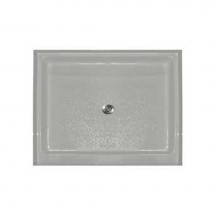 Aquarius Bathware AS000106-C-000-BIS - 48'' center drain Thermal Cast Acrylic shower pan with 4'' threshold. (AB 3448