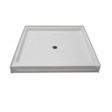 Aquarius Bathware AS000629-C-000-WHT - AcrylX? Shower Pan Center Drain (G4832 SH PAN)