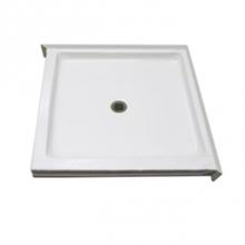 Aquarius Bathware AS000129-L-000-WHT - AcrylX? double-entry shower pan (G4236SH DE PAN)