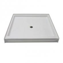 Aquarius Bathware AS000118-C-000-WHT - AcrylX? shower pan center drain (G3232SH PAN)