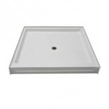 Aquarius Bathware AS000630-C-000-WHT - AcrylX? Shower Pan Center Drain (G4242SH PAN)