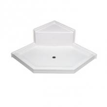 Aquarius Bathware AS000146-C-000-BON - AcrylX? neo-angle shower pan with seat (G6060NA 1S PAN)