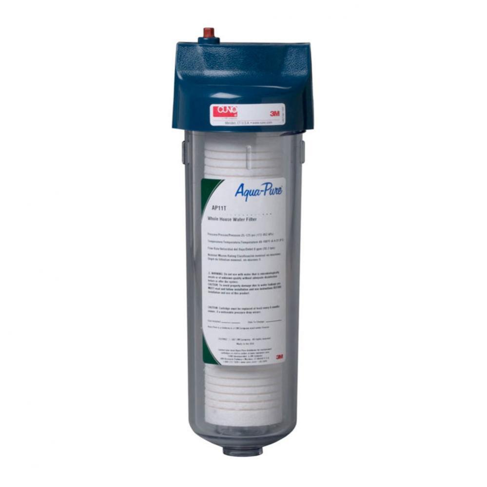 AP100 Series Whole House Water Filter Housing AP11T, 5529902, Standard, 1 High, Transparent Plasti