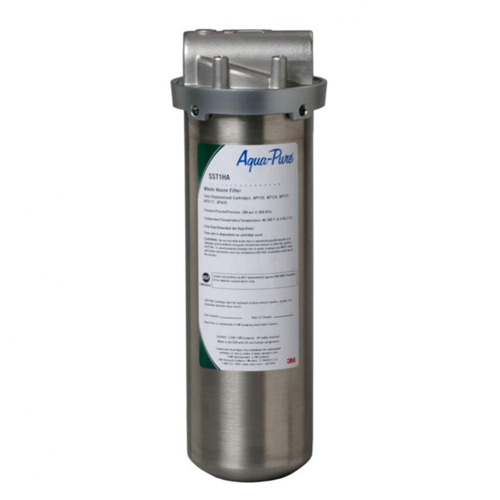 SST Series Whole House Water Filter Housing SST1HA, 5592001, 1 High, Standard, Stainless Steel