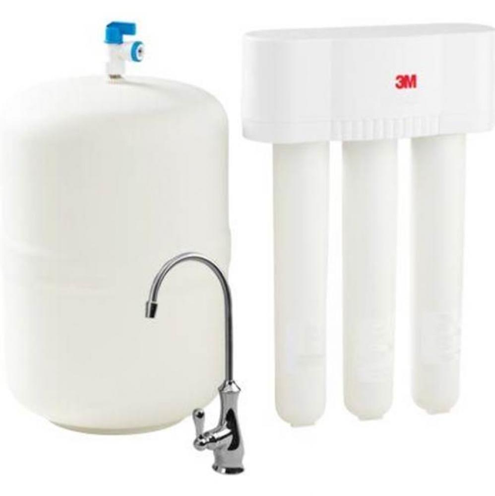 Under Sink Reverse Osmosis Water Filtration System 3MRO301, 04-04506, 5 um