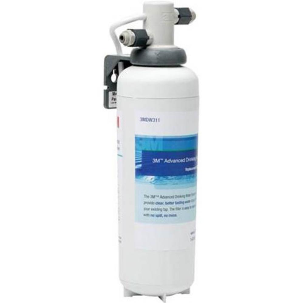 Under Sink Dedicated Faucet Water Filtration System 3MDW301-01, 0.2 um