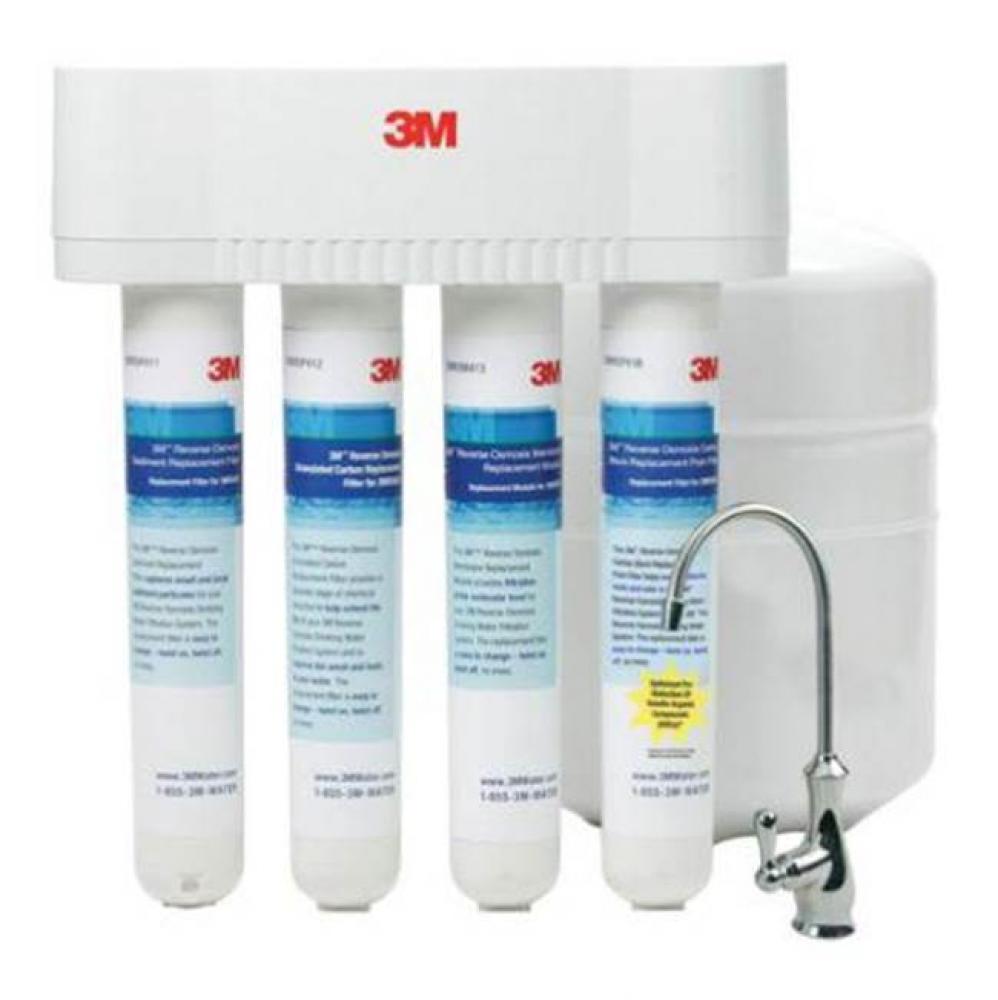 Under Sink Reverse Osmosis Water Filtration System 3MRO401-01A, 5 um