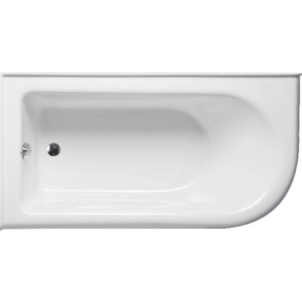 Bow 6632 Left Hand - Tub Only / Airbath 2 - Biscuit