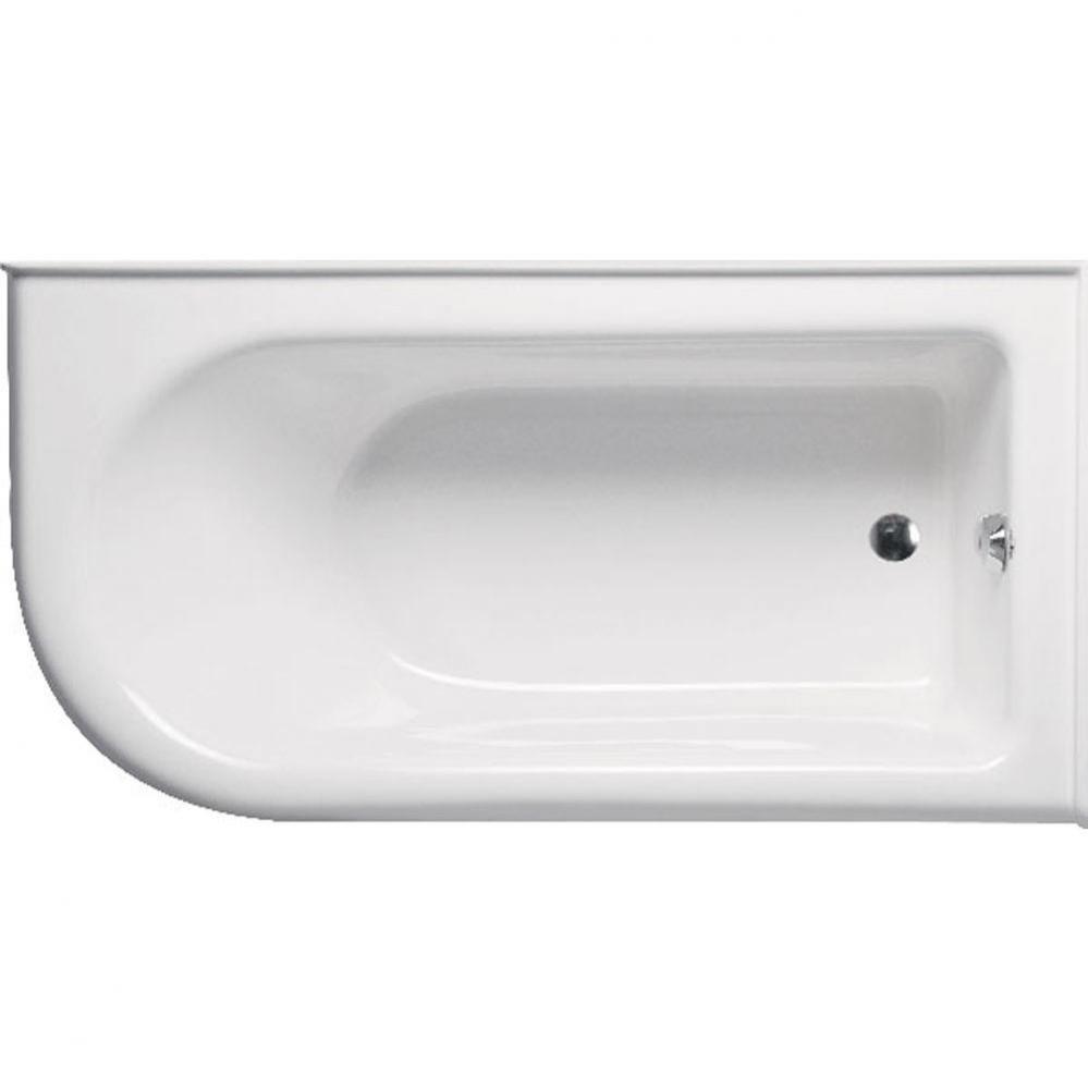 Bow 6632 Right Hand - Tub Only / Airbath 2 - Biscuit