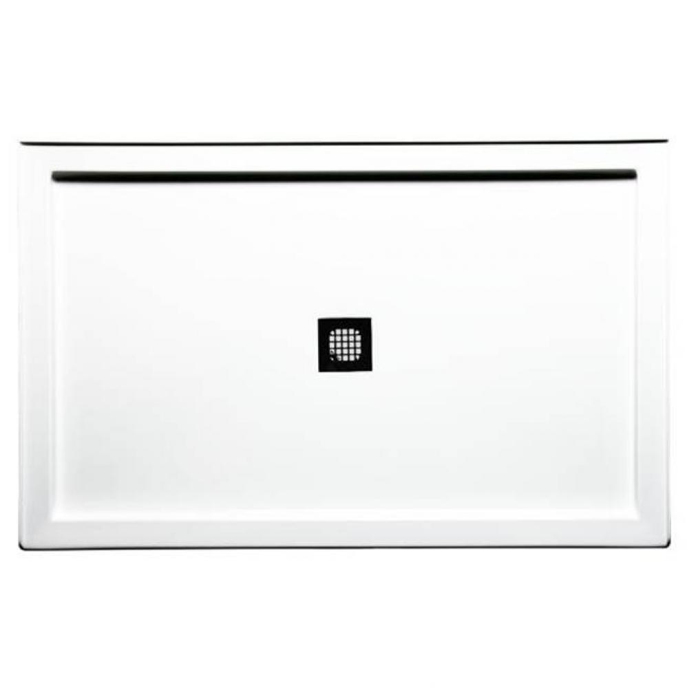 42'' x 36'' Single Threshold DS Base w/Square Drain - White