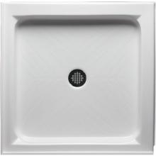 Americh S3636DT-WH - 36'' x 36'' Double Threshold DS Base w/Square Drain - White