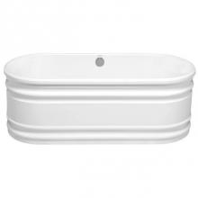 Americh NN6632T-SS - Neena 6632 - Tub Only with integral drain  -  Sterling Silver