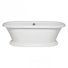 Americh RI6635TA2-SS - Rianna 6635 Freestanding with pedestal and Airbath II (Perimeter)   -  Sterling Silver