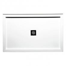 Americh S6032TT-WH - 60'' x 32'' Triple Threshold DS Base w/Square Drain - White