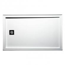 Americh S6036DT-WH - 60'' x 36'' Double Threshold DS Base w/Square Drain - White