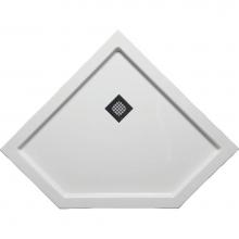 Americh S3838NA-WH - 38'' x 38'' Neo Angle DS Base w/Square Drain - White