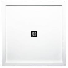 Americh S4848DT-WH - 48'' x 48'' Double Threshold DS Base w/Square Drain - White