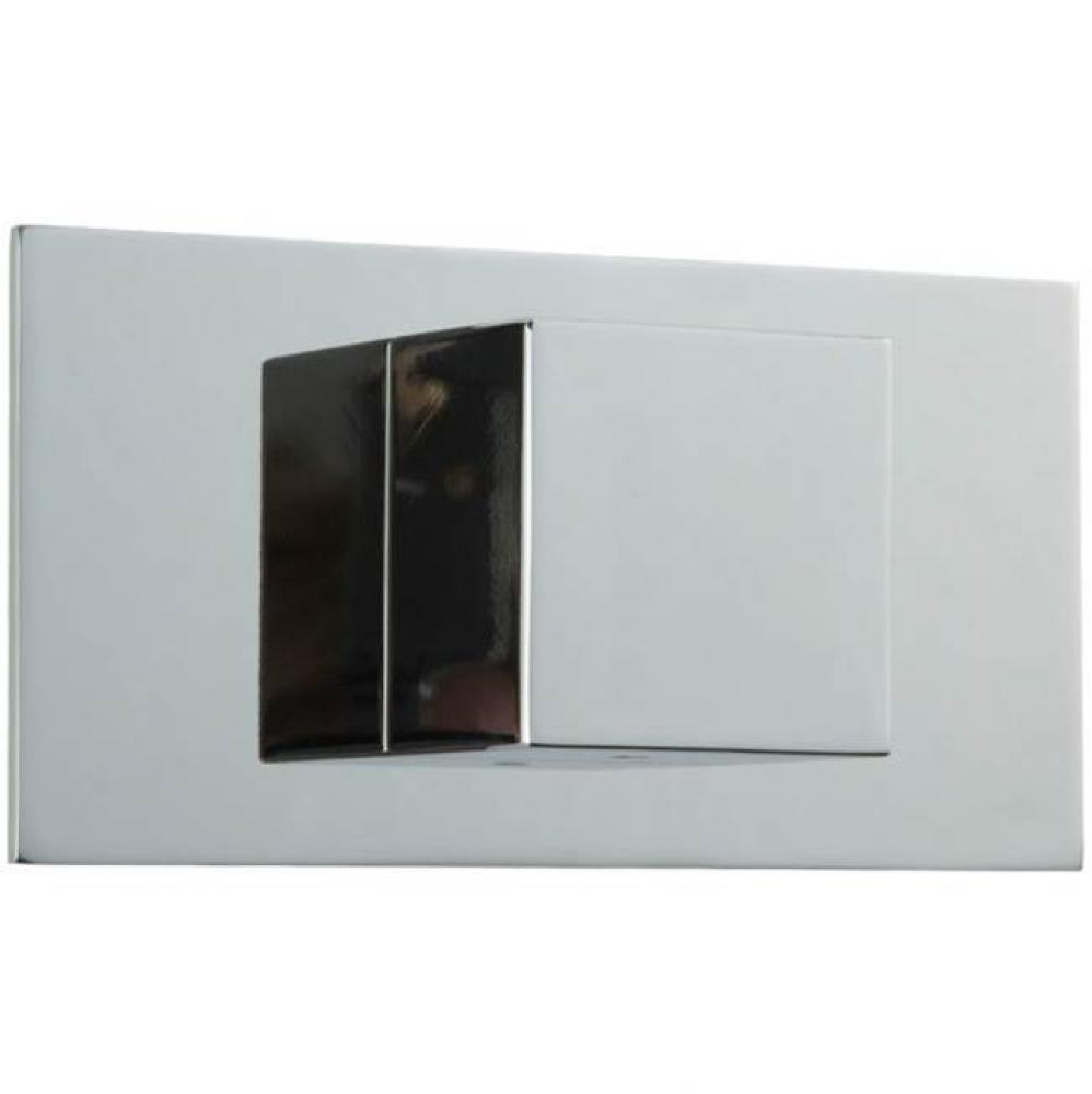 Square Volume Control Trim Kit with Letterbox Plate Chrome