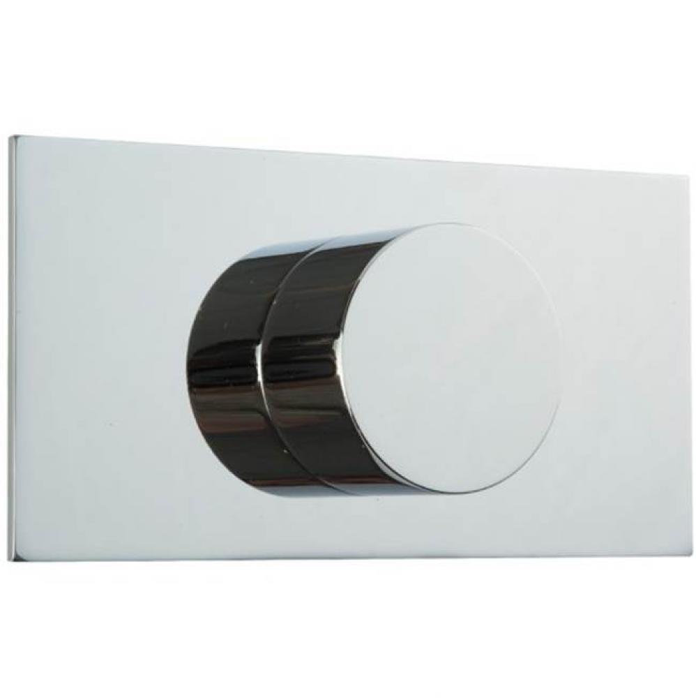 Square & Round Volume Control Trim Kit with Letterbox Plate Chrome