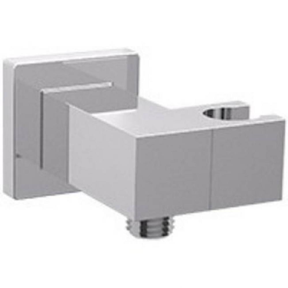 Square Shower Outlet Elbow and Holder with Adjustable escutcheon chrome