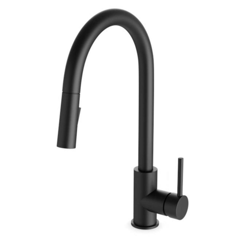 Trova Modern Kitchen Faucet with Pulldown Spray Matte Black