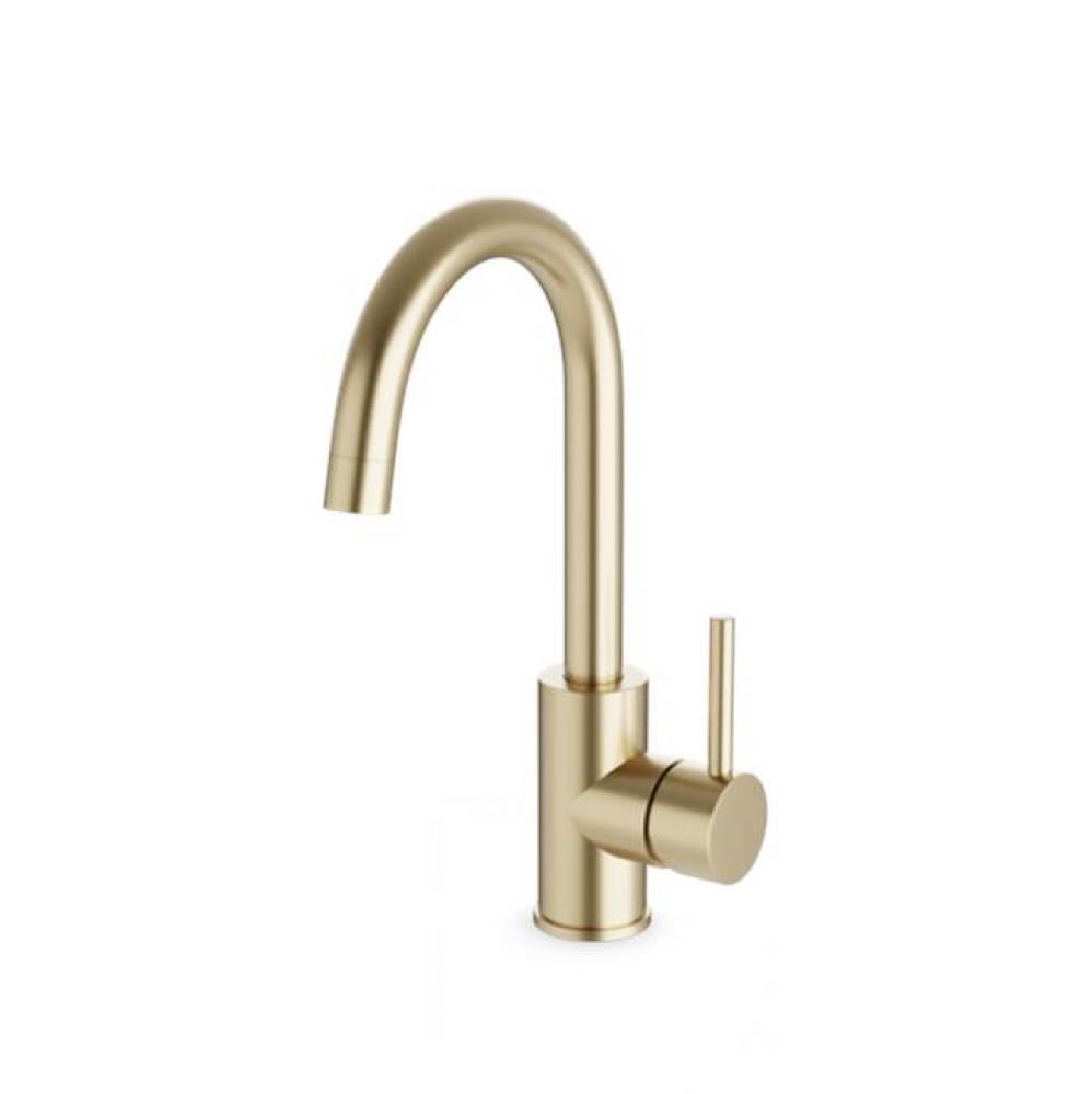 Round Bar Faucet Satin Brass