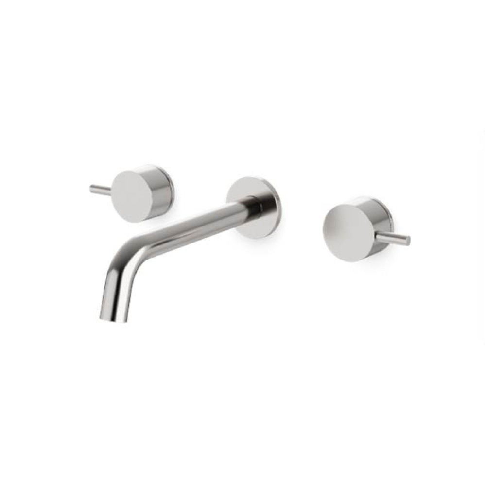 Opera 3 Hole Wall Mount Tub Filler, Brushed Nickel