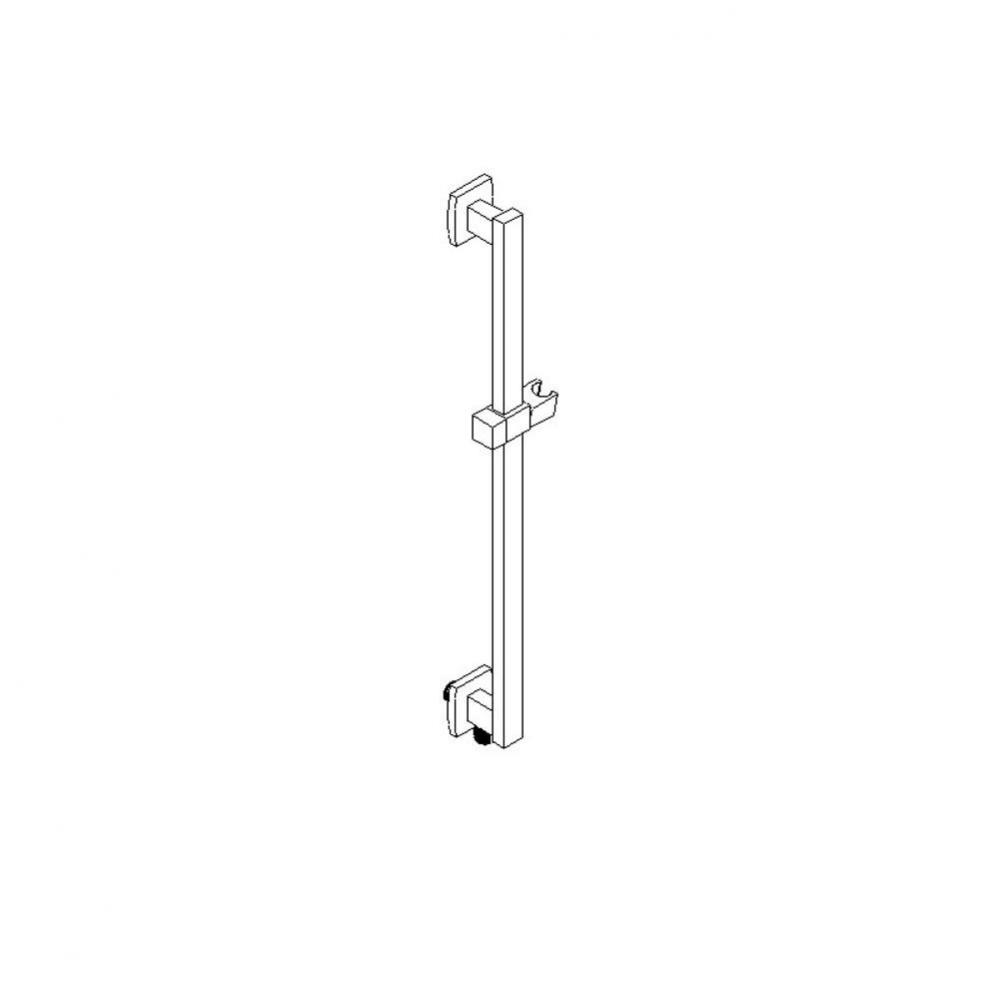 Square Slide Rail Set Only with Outlet Chrome