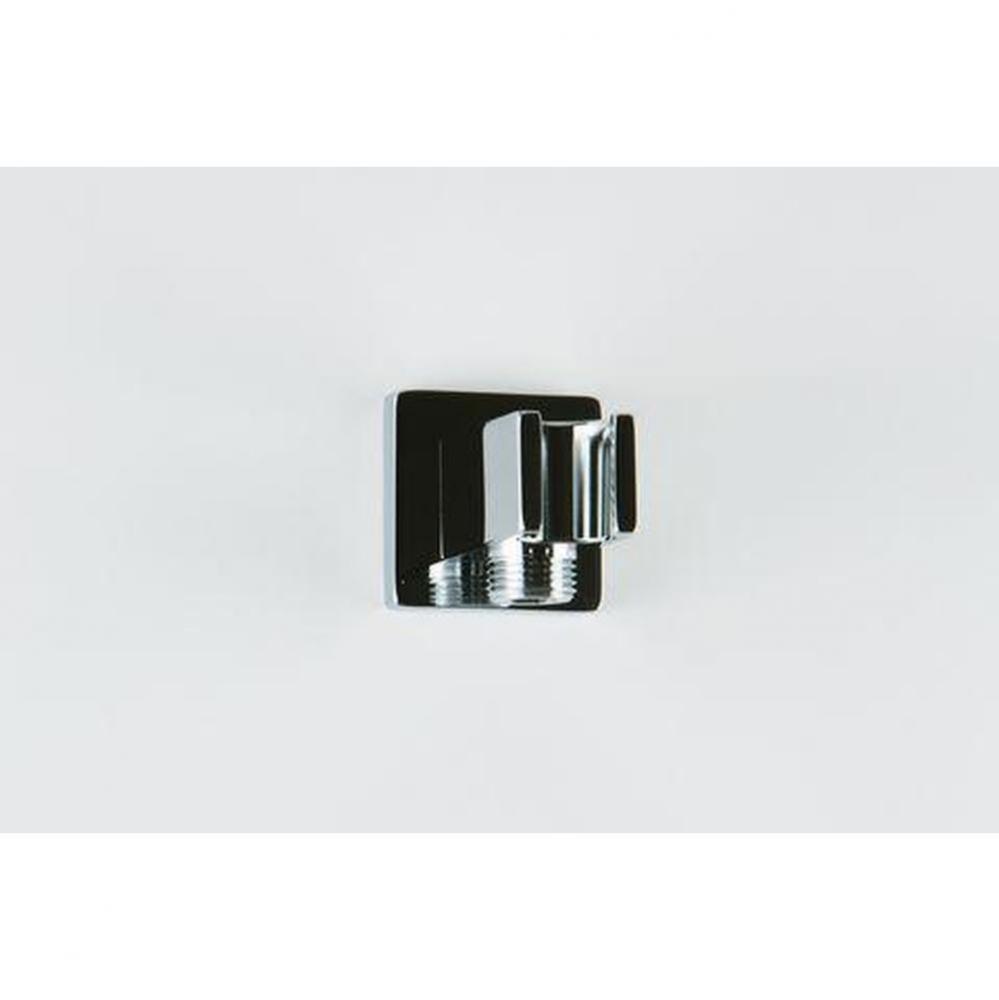 SQU Shower Outlet Elbow With Handshower Holder Brushed Nickel