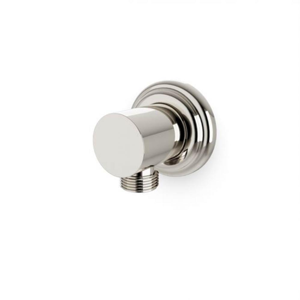 Shower Wall Outlet with Classic Escutcheon Polished Nickel