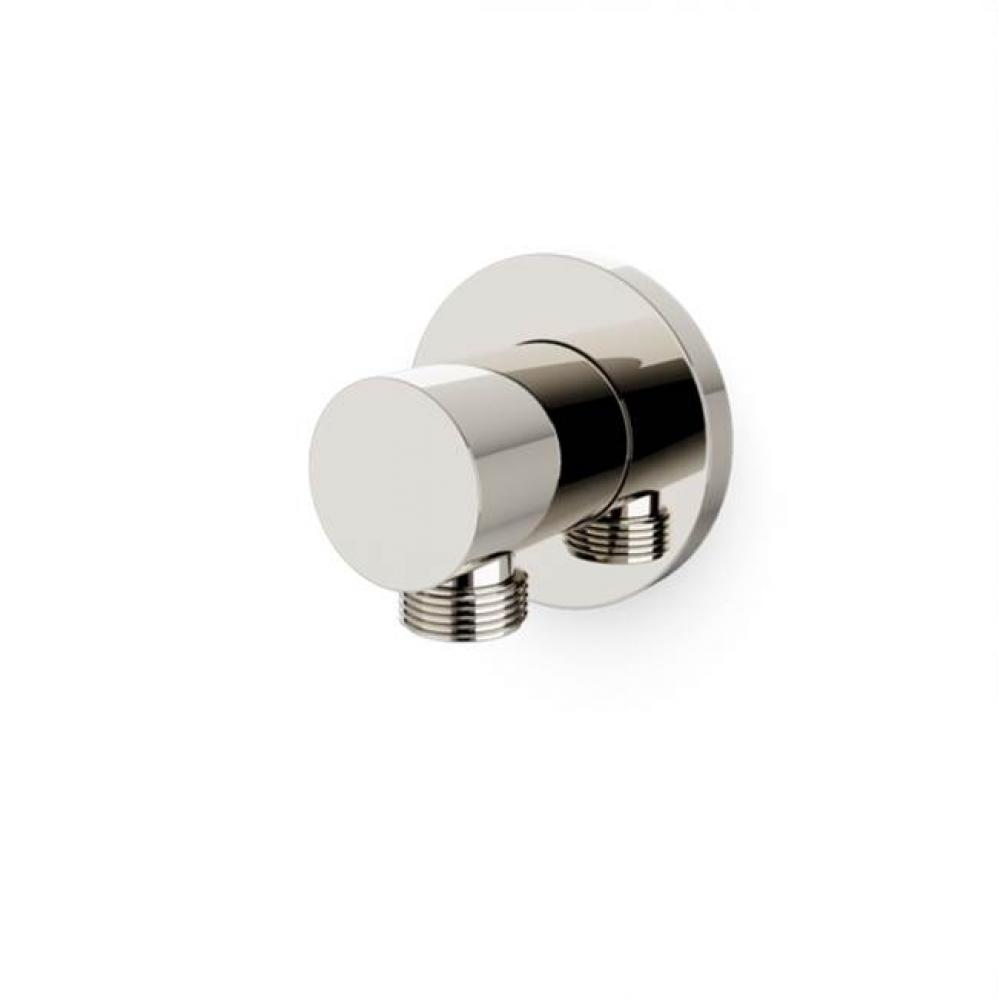 RND Shower Outlet Elbow Polished Nickel