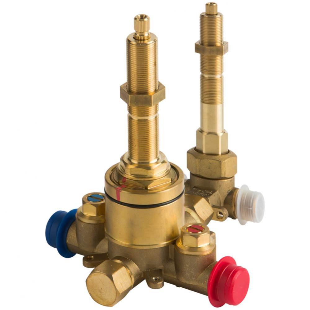 Pressure Balance Mixer with 2-Way Diverter + ''Off'' Position - Valve Only