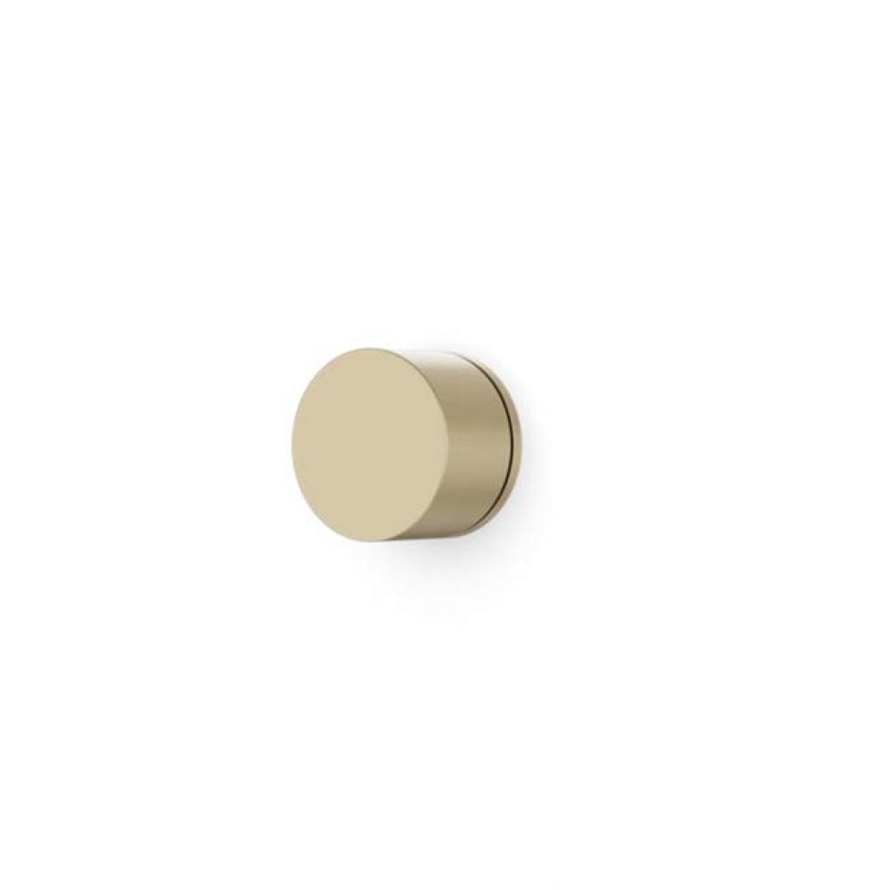 Round Volume Control Trim Kit with Equal Plate Satin Brass