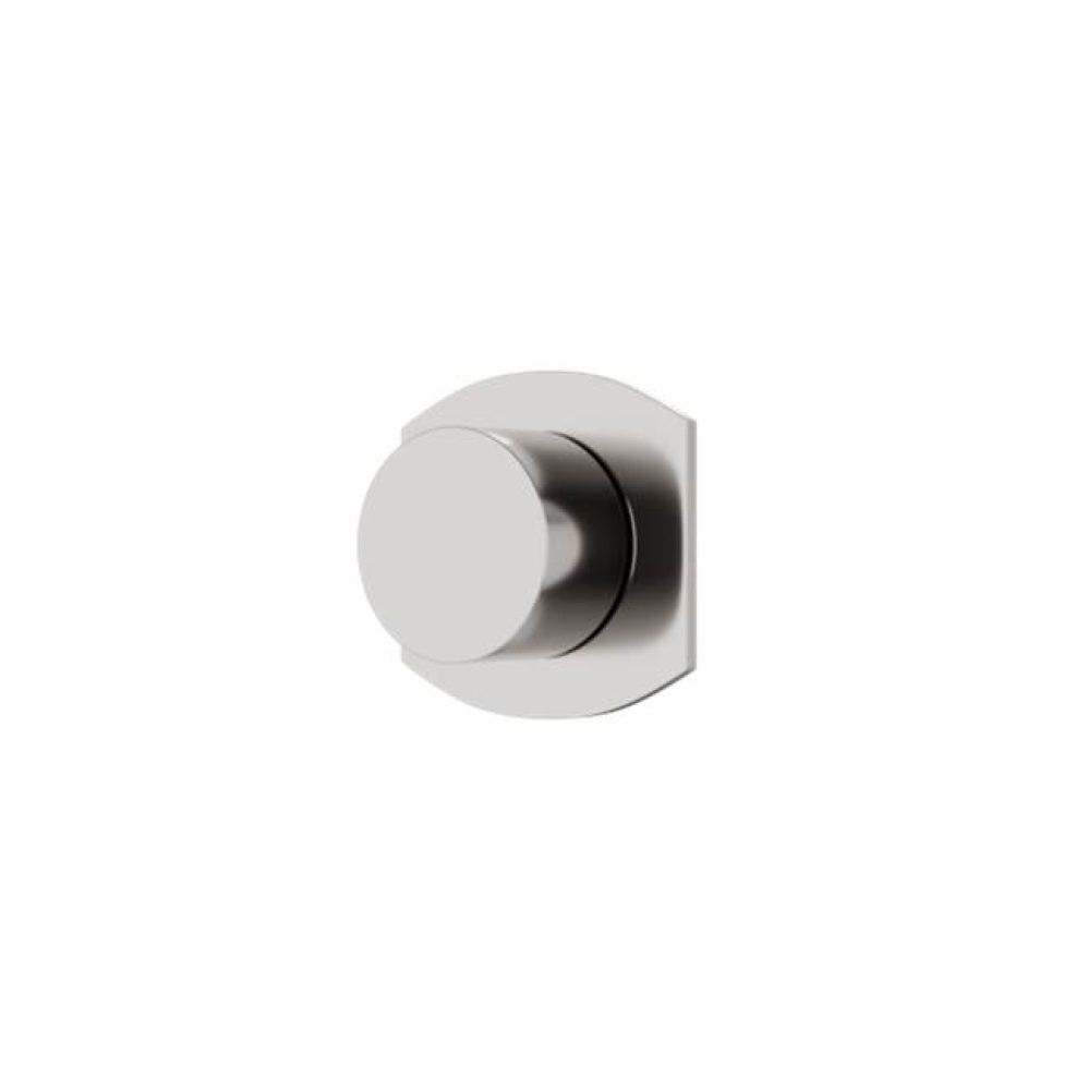 Transitional Volume Control Trim Kit with Round Handle Brushed Nickel