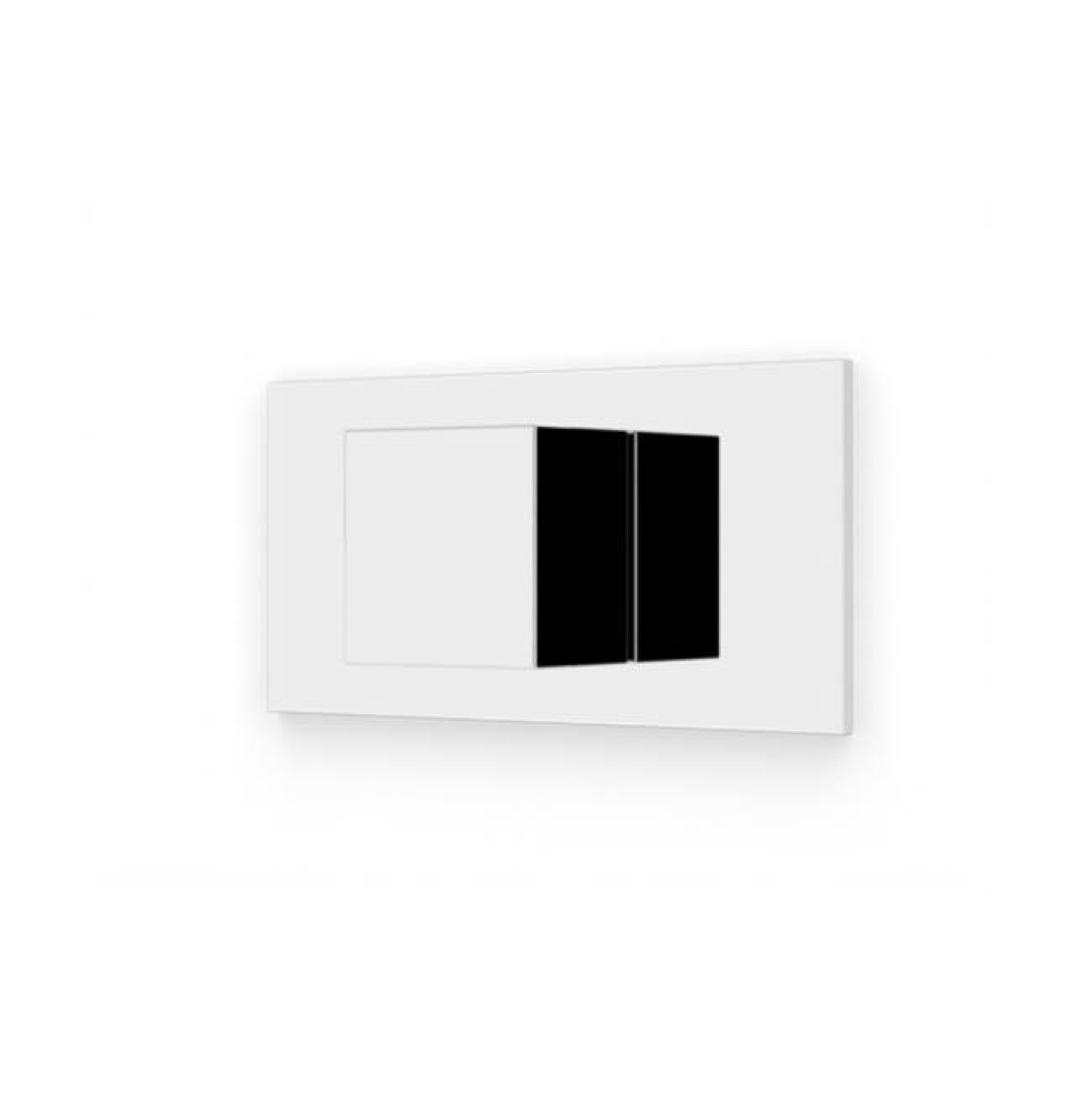 Square Volume Control Trim Kit with Letterbox Plate Chrome