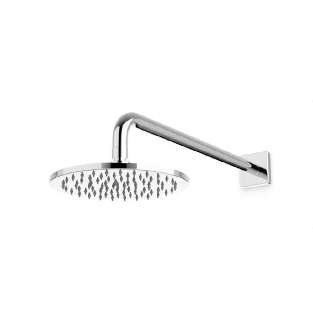 R+S 8'' Shower Rainhead Wall Mount, Chrome