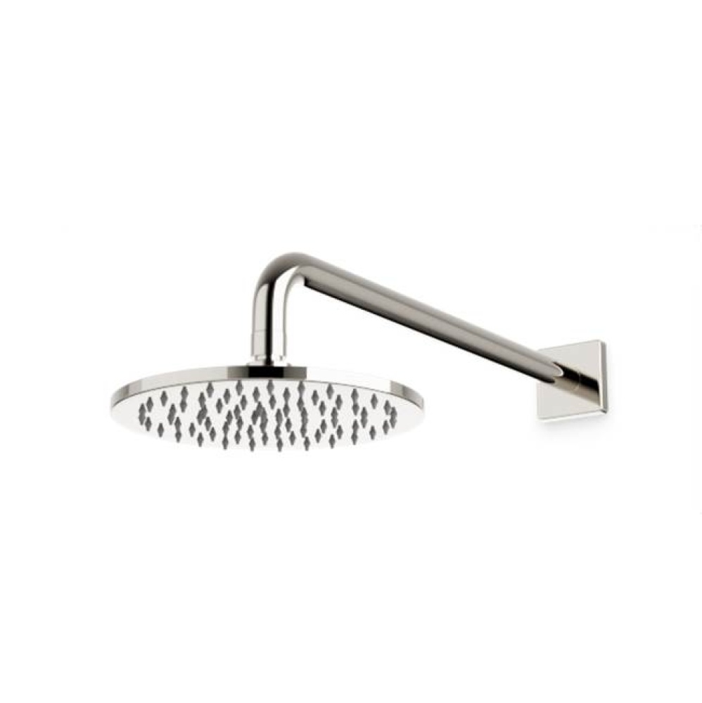 R+S 8'' Shower Rainhead Wall Mount, Polished Nickel