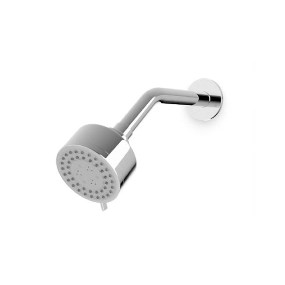 Multi Function Shower Head with Angled Arm, Chrome