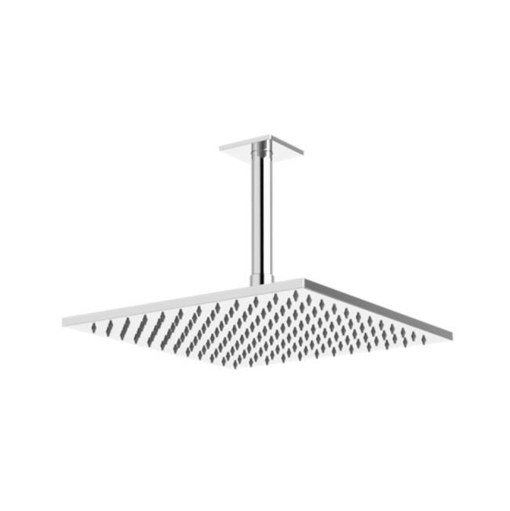 10'' Shower Rainhead Ceiling Mount 4.75'' Arm SQU Chrome