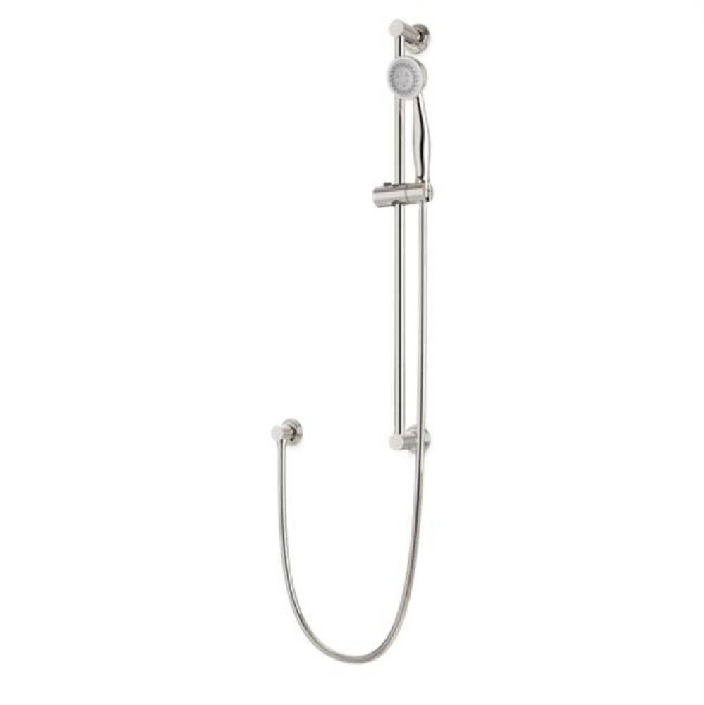 Classic Slidebar Kit with Separate Water Outlet and Hand Shower Polished Nickel